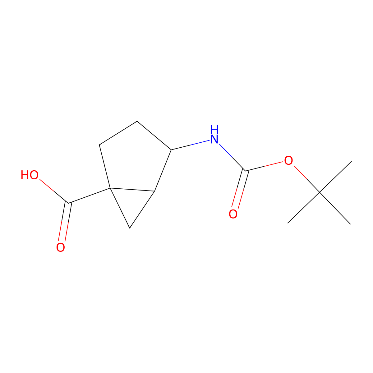 4-{[(Tert-butoxy)carbonyl]amino}bicyclo[3.1.0]hexane-1-carboxylicacid molecular structure, CAS 1824433-14-8
