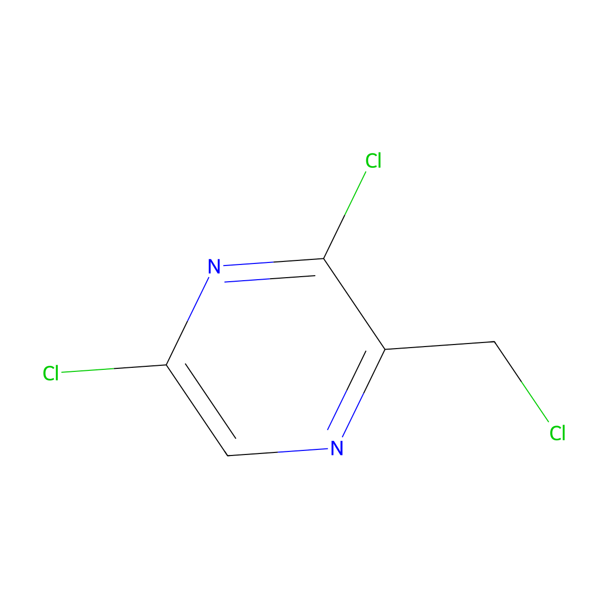 3,5-Dichloro-2-(chloromethyl)pyrazine molecular structure, CAS 1824441-19-1