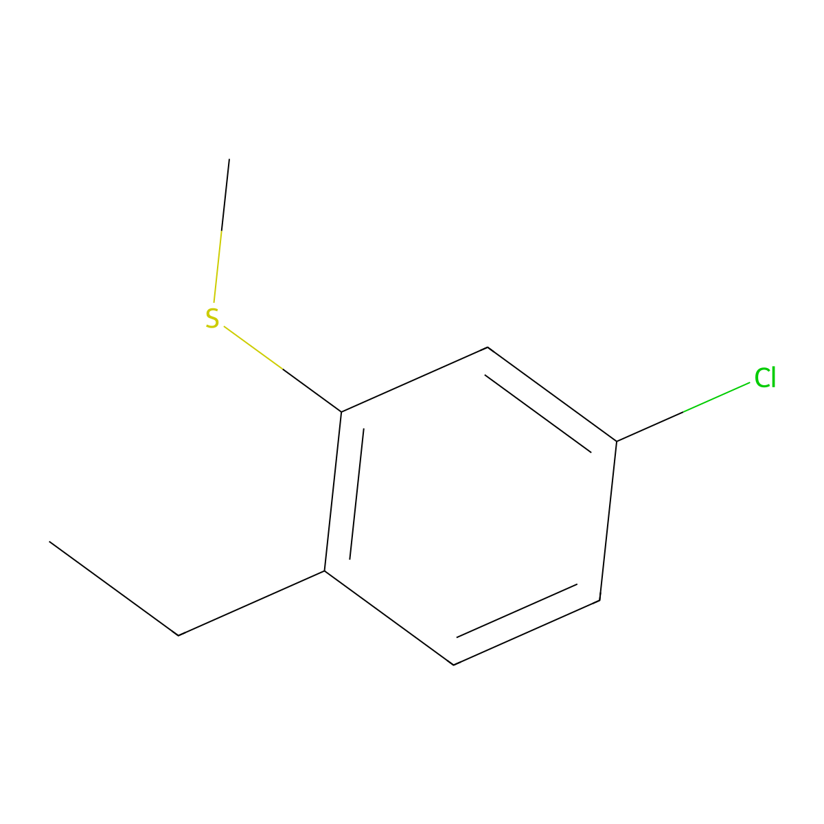 (5-Chloro-2-ethylphenyl)(methyl)sulfane molecular structure, CAS 1824441-56-6