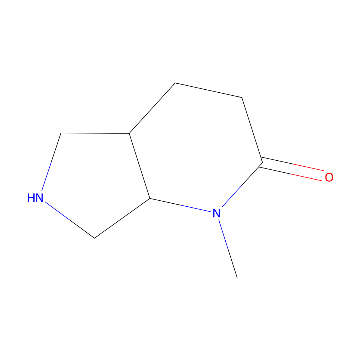 1-Methyloctahydro-2H-pyrrolo[3,4-b]pyridin-2-one molecular structure, CAS 1824441-69-1