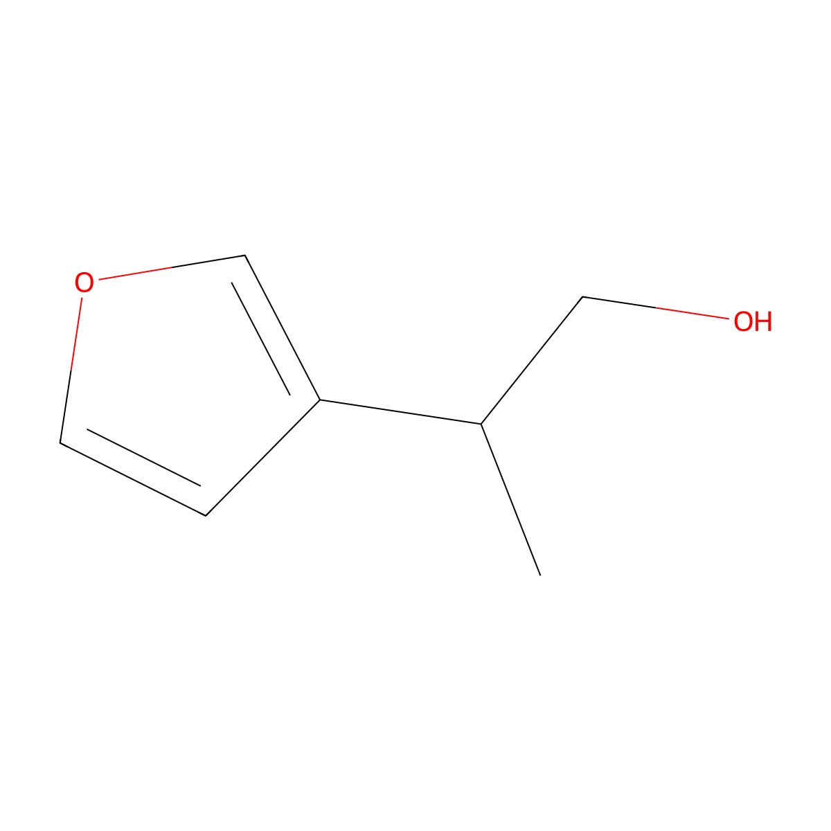 2-(Furan-3-yl)propan-1-ol molecular structure, CAS 1824444-72-5