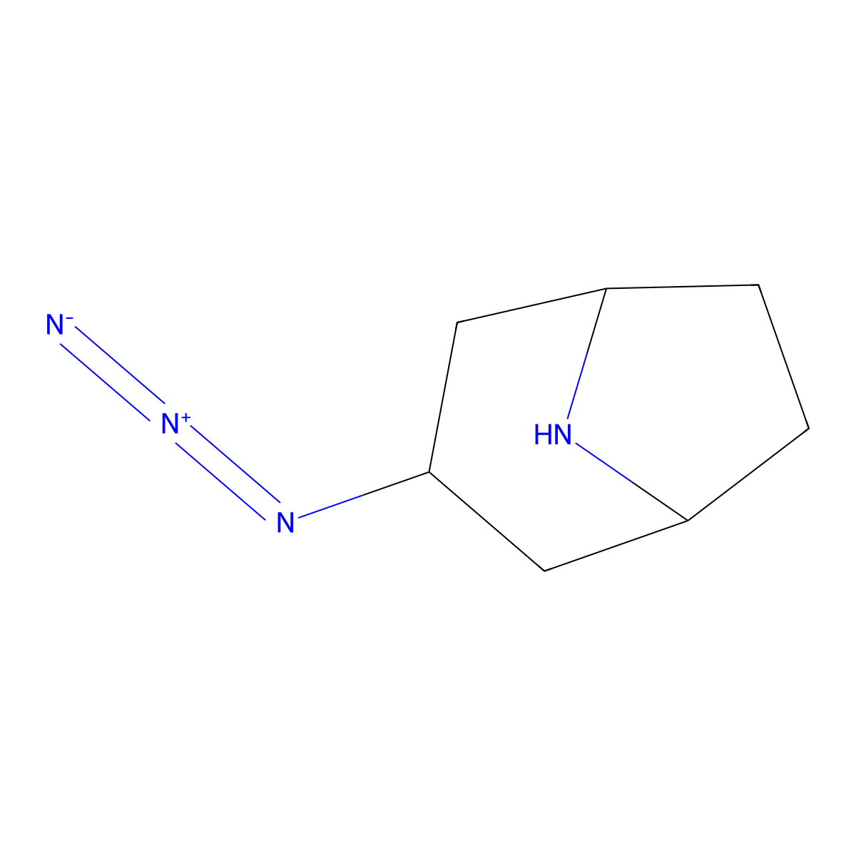 3-Azido-8-azabicyclo[3.2.1]octane molecular structure, CAS 1824447-07-5
