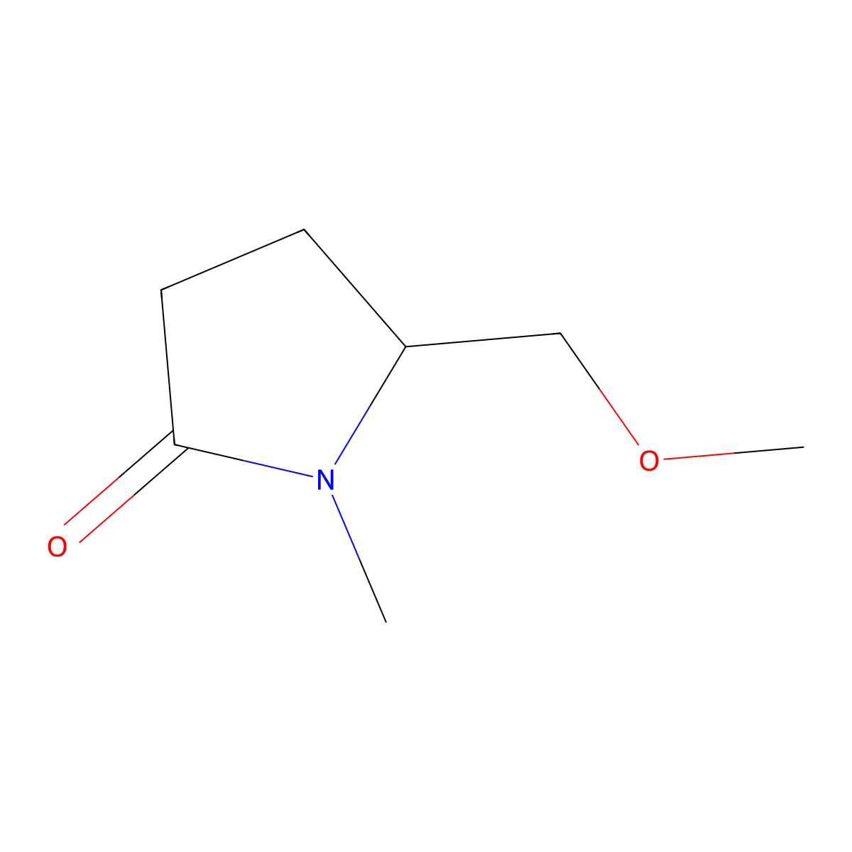 5-(Methoxymethyl)-1-methylpyrrolidin-2-one molecular structure, CAS 1824450-79-4