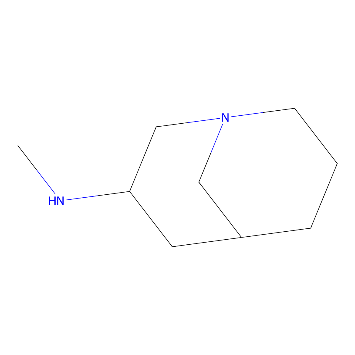 N-Methyl-1-azabicyclo[3.3.1]nonan-3-amine molecular structure, CAS 1824456-77-0
