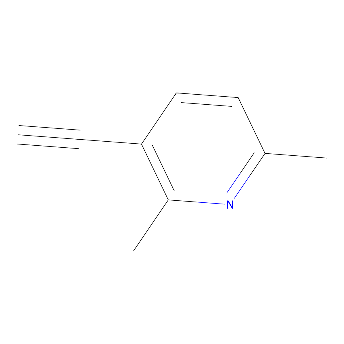 3-Ethynyl-2,6-dimethylpyridine molecular structure, CAS 1824462-73-8
