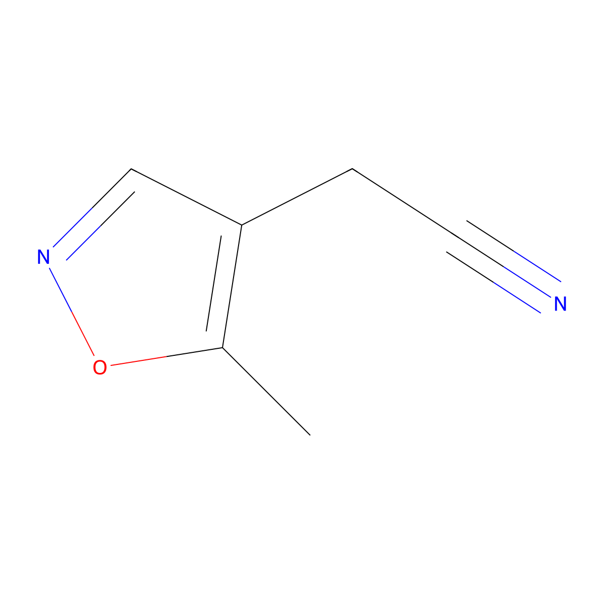 5-Methylisoxazole-4-acetonitrile molecular structure, CAS 1824462-79-4