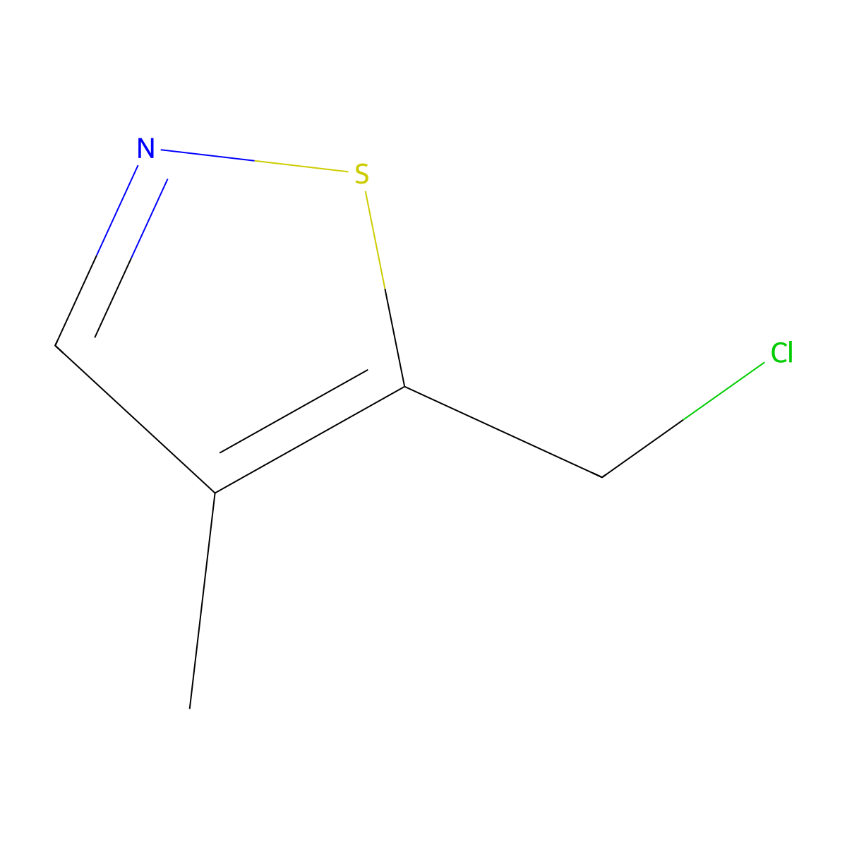 5-(Chloromethyl)-4-methyl-1,2-thiazole molecular structure, CAS 1824463-46-8
