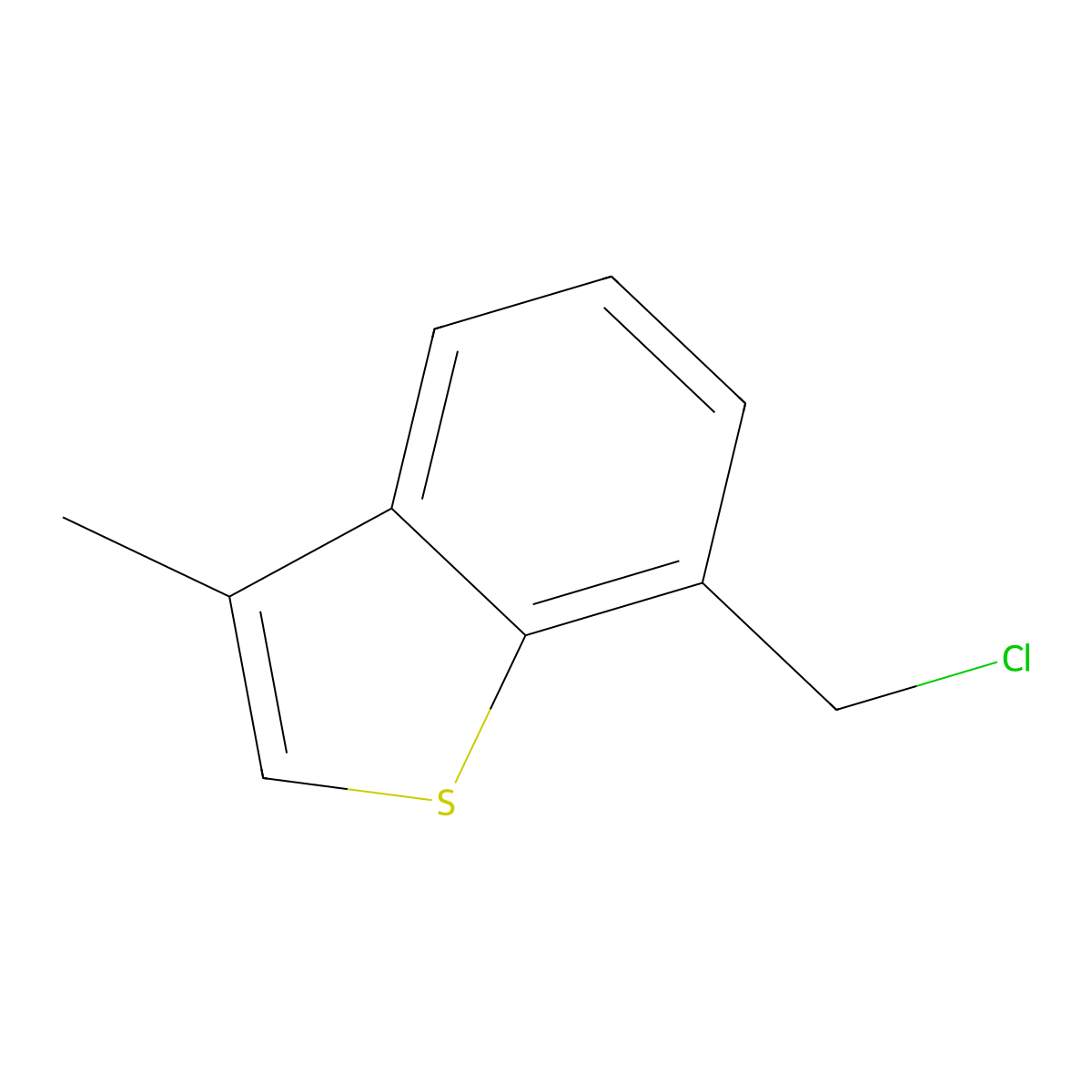 7-(Chloromethyl)-3-methyl-1-benzothiophene molecular structure, CAS 1824465-19-1