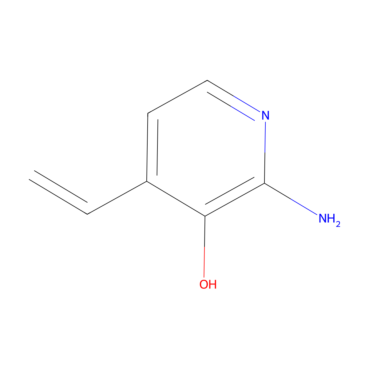 2-Amino-4-ethenylpyridin-3-ol molecular structure, CAS 1824466-23-0