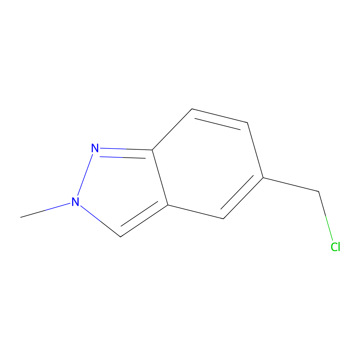 5-(chloromethyl)-2-methyl-2H-indazole molecular structure, CAS 1824466-73-0