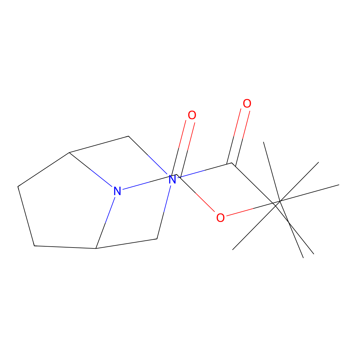 1,1-Dimethylethyl 3-(2,2-dimethyl-1-oxopropyl)-3,8-diazabicyclo[3.2.1]octane-8-carboxylate molecular structure, CAS 1824468-68-9