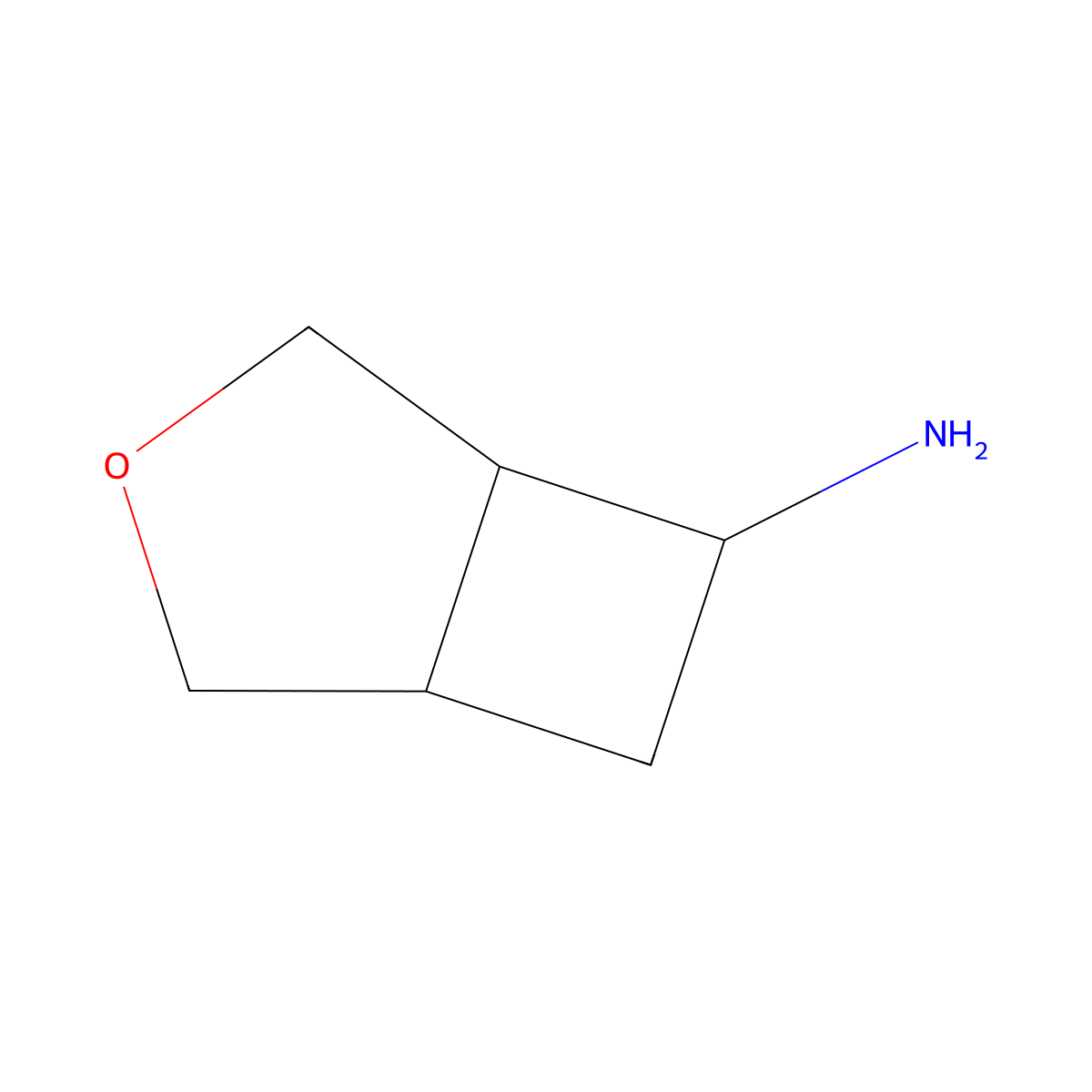 3-Oxabicyclo[3.2.0]heptan-6-amine molecular structure, CAS 1824478-89-8