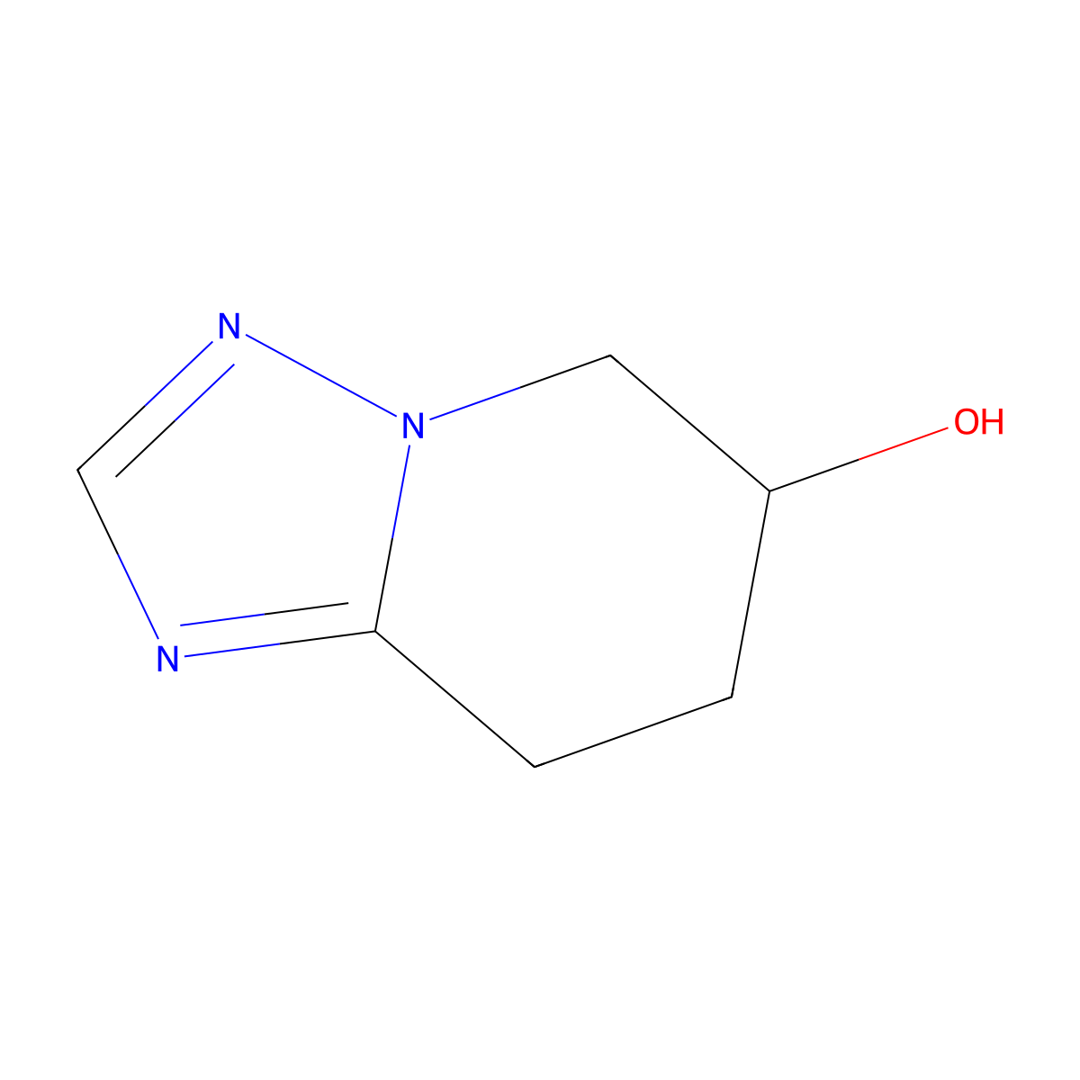 5,6,7,8-Tetrahydro-[1,2,4]triazolo[1,5-a]pyridin-6-ol molecular structure, CAS 1824484-91-4