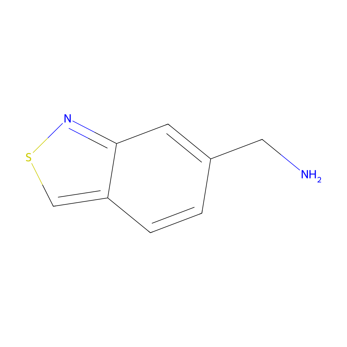 Benzo[c]isothiazol-6-ylmethanamine molecular structure, CAS 1824485-14-4