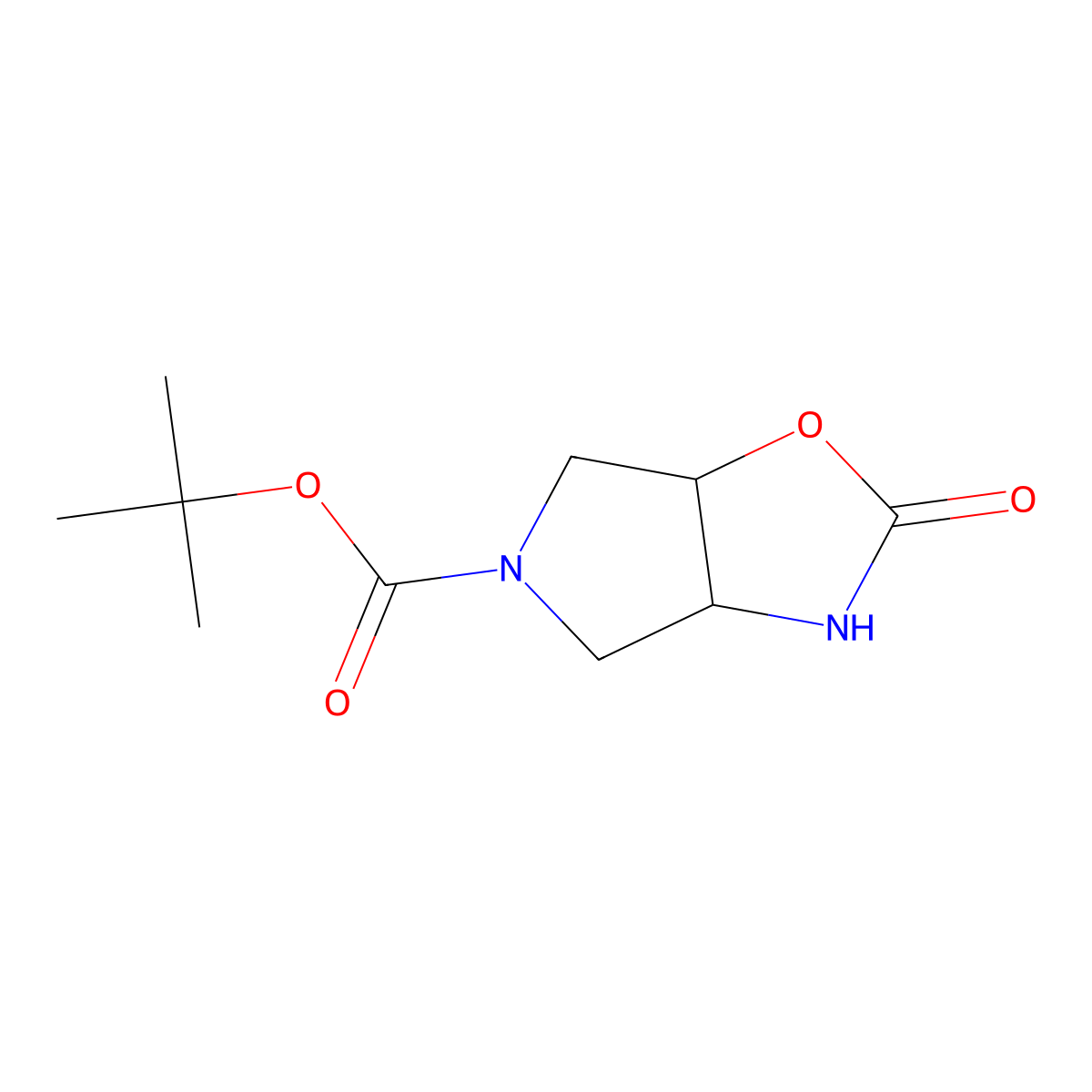 tert-Butyl 2-oxo-hexahydro-2H-pyrrolo[3,4-d][1,3]oxazole-5-carboxylate molecular structure, CAS 1824488-09-6