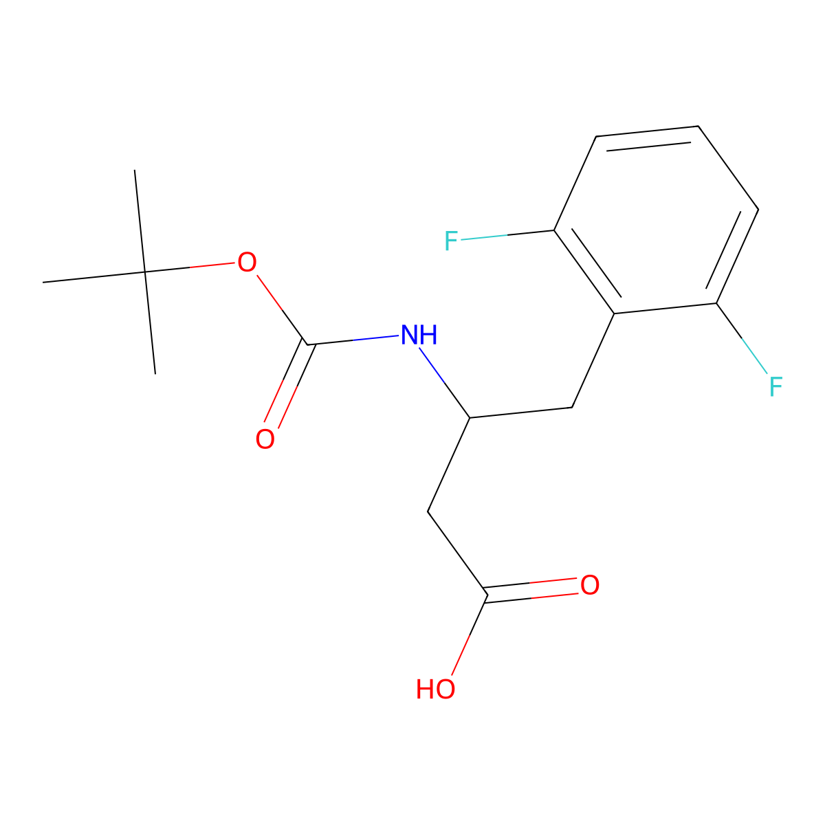 3-(Boc-amino)-4-(2,6-difluorophenyl)butyric Acid molecular structure, CAS 1824489-03-3