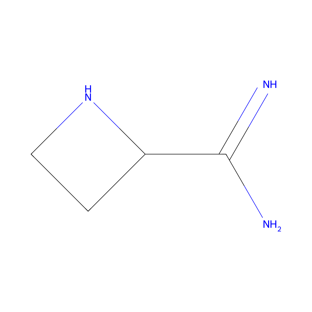 Azetidine-2-carboximidamide molecular structure, CAS 1824498-62-5