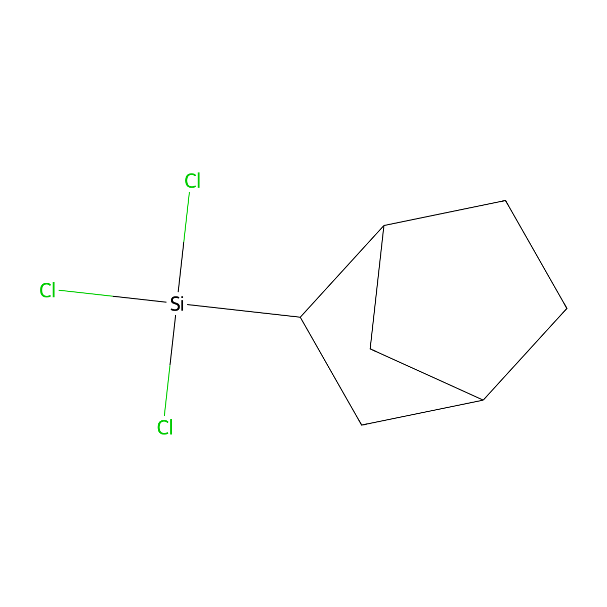 Bicyclo[2.2.1]heptane, 2-(trichlorosilyl)- molecular structure, CAS 18245-29-9