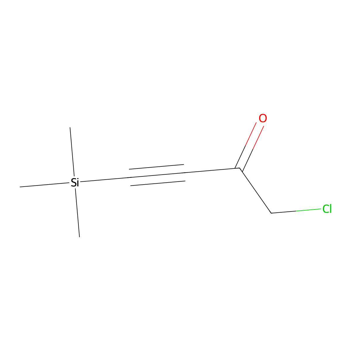 1-Chloro-4-(trimethylsilyl)but-3-yn-2-one molecular structure, CAS 18245-82-4