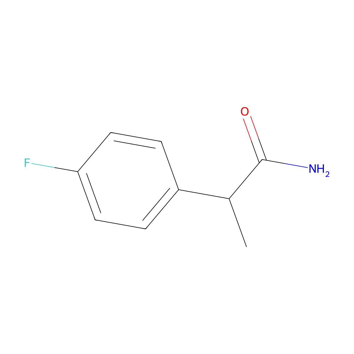 2-(4-Fluorophenyl)propanamide molecular structure, CAS 1824502-35-3