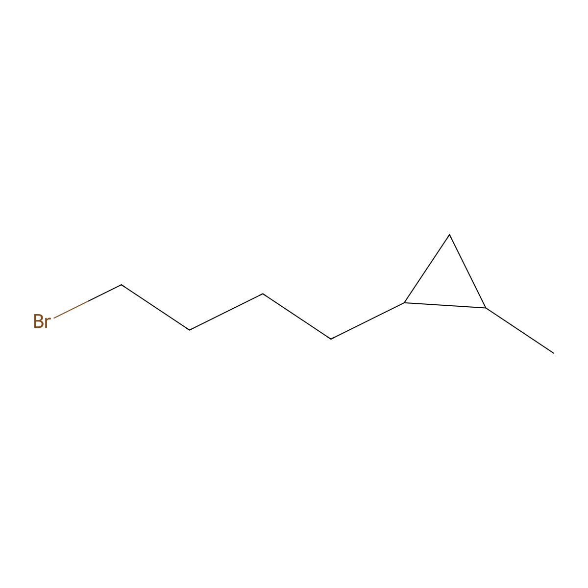 1-(4-Bromobutyl)-2-methylcyclopropane molecular structure, CAS 1824502-85-3