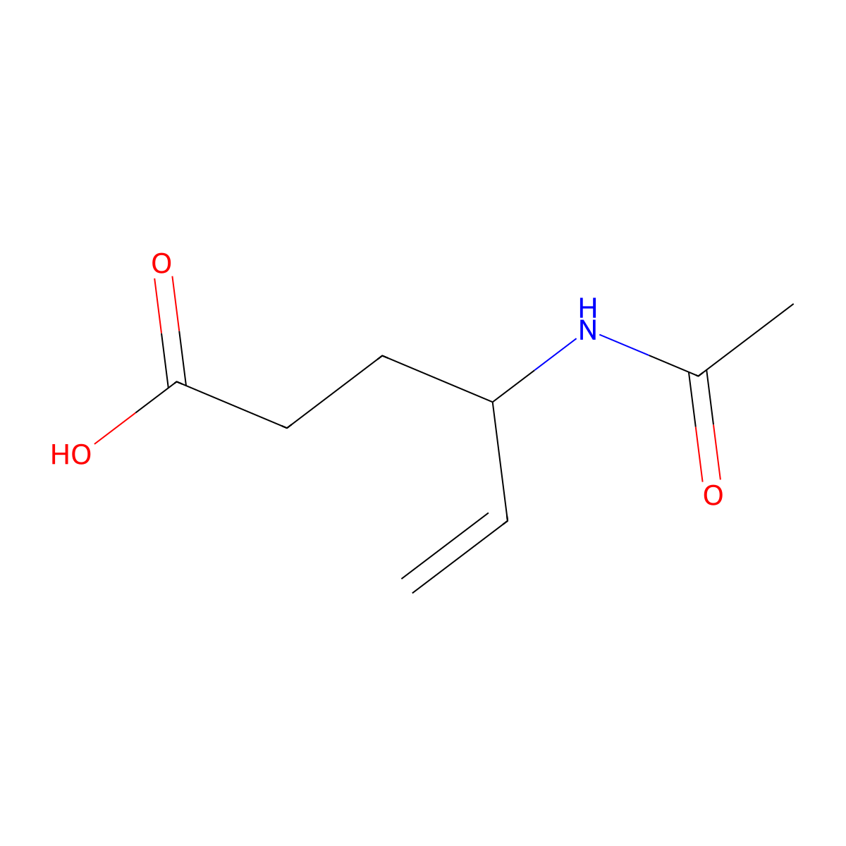 4-Acetamidohex-5-enoic acid molecular structure, CAS 1824506-31-1