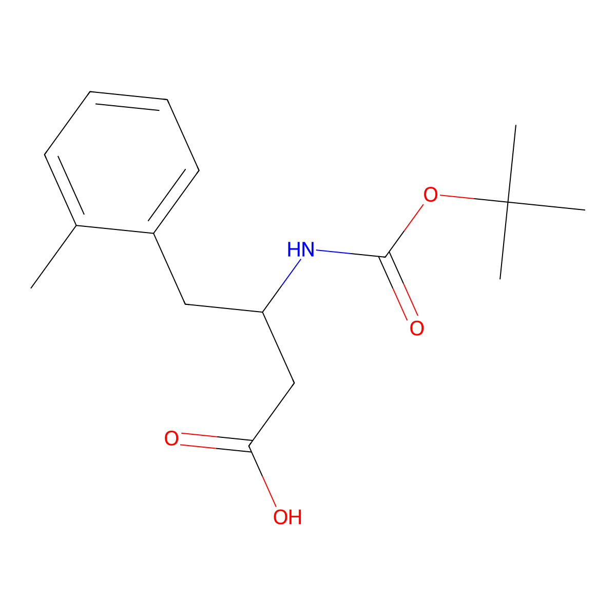 3-(Boc-amino)-4-(o-tolyl)butyric Acid molecular structure, CAS 1824508-05-5