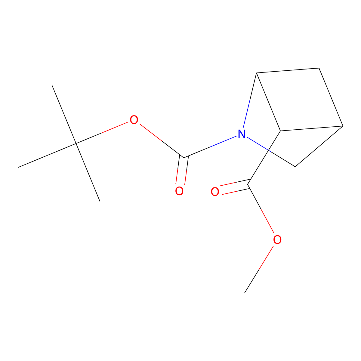 2-(tert-Butyl) 5-methyl 2-azabicyclo[2.1.1]hexane-2,5-dicarboxylate molecular structure, CAS 1824524-55-1