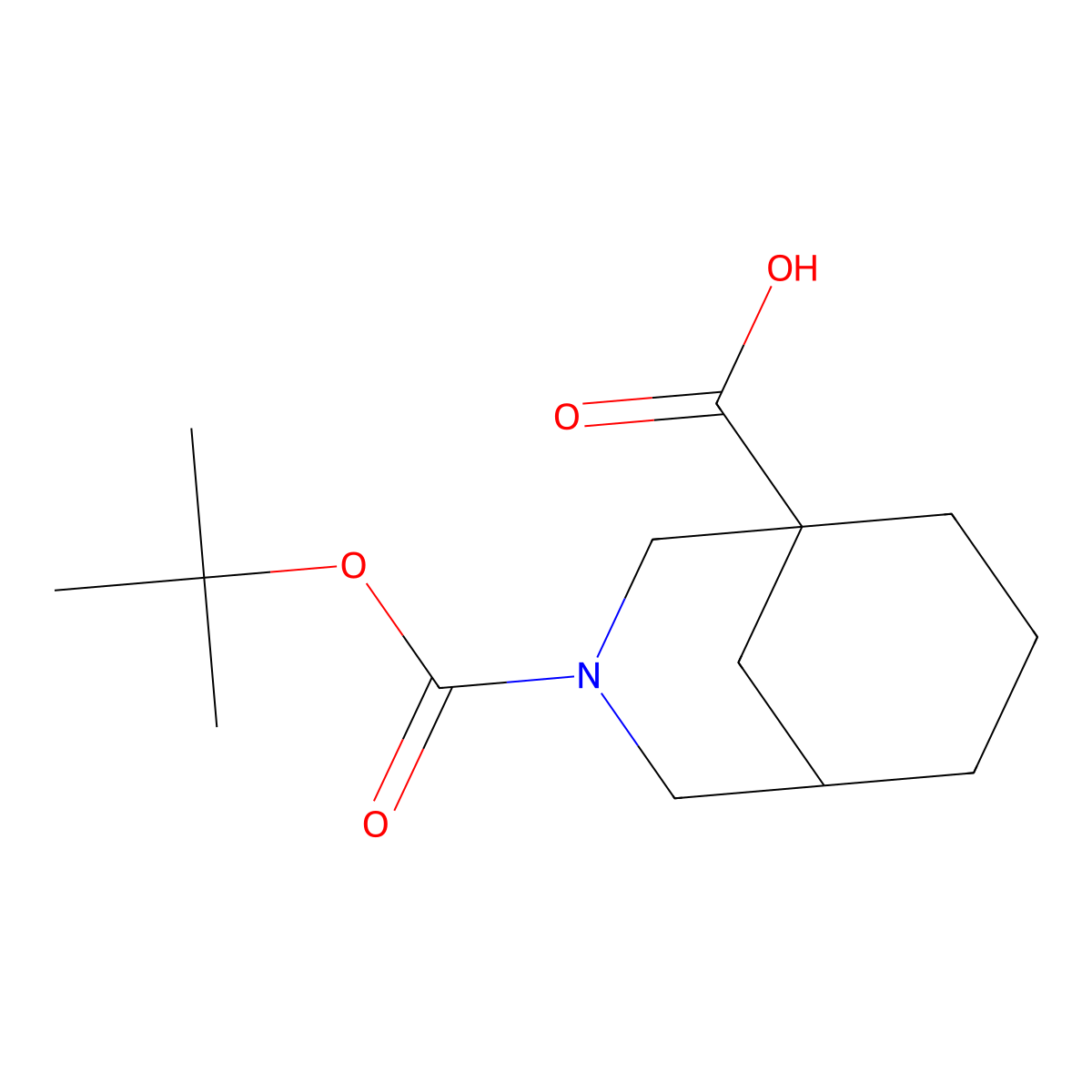 3-[(Tert-butoxy)carbonyl]-3-azabicyclo[3.3.1]nonane-1-carboxylic acid molecular structure, CAS 1824525-23-6