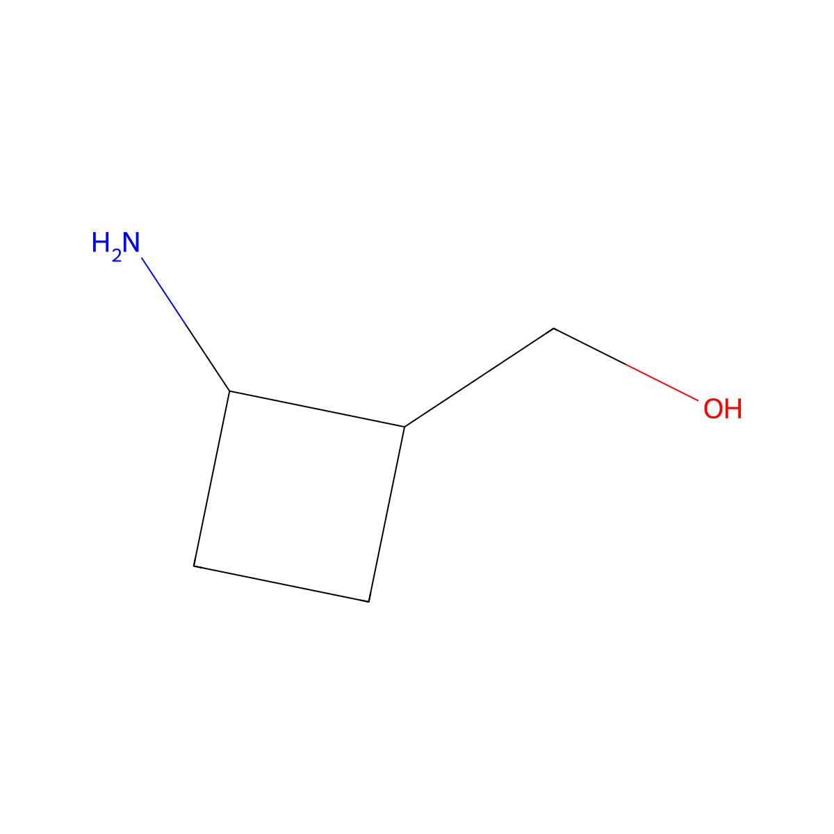 (2-Aminocyclobutyl)methanol molecular structure, CAS 1824537-92-9