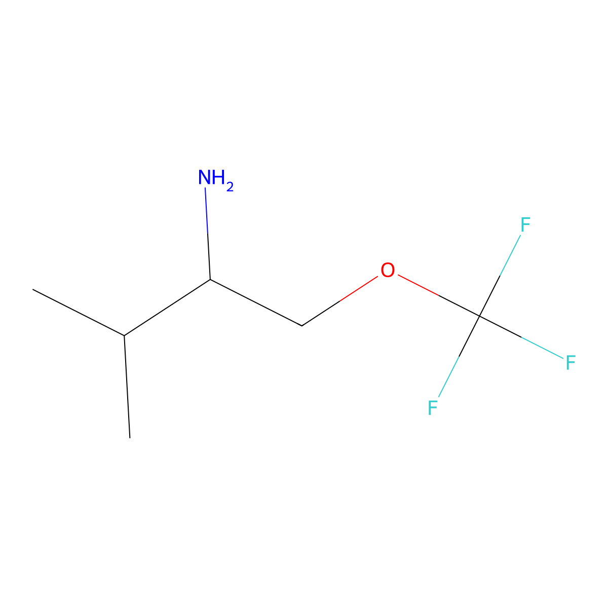 2-Methyl-1-trifluoromethoxymethyl-propylamine molecular structure, CAS 1824539-79-8