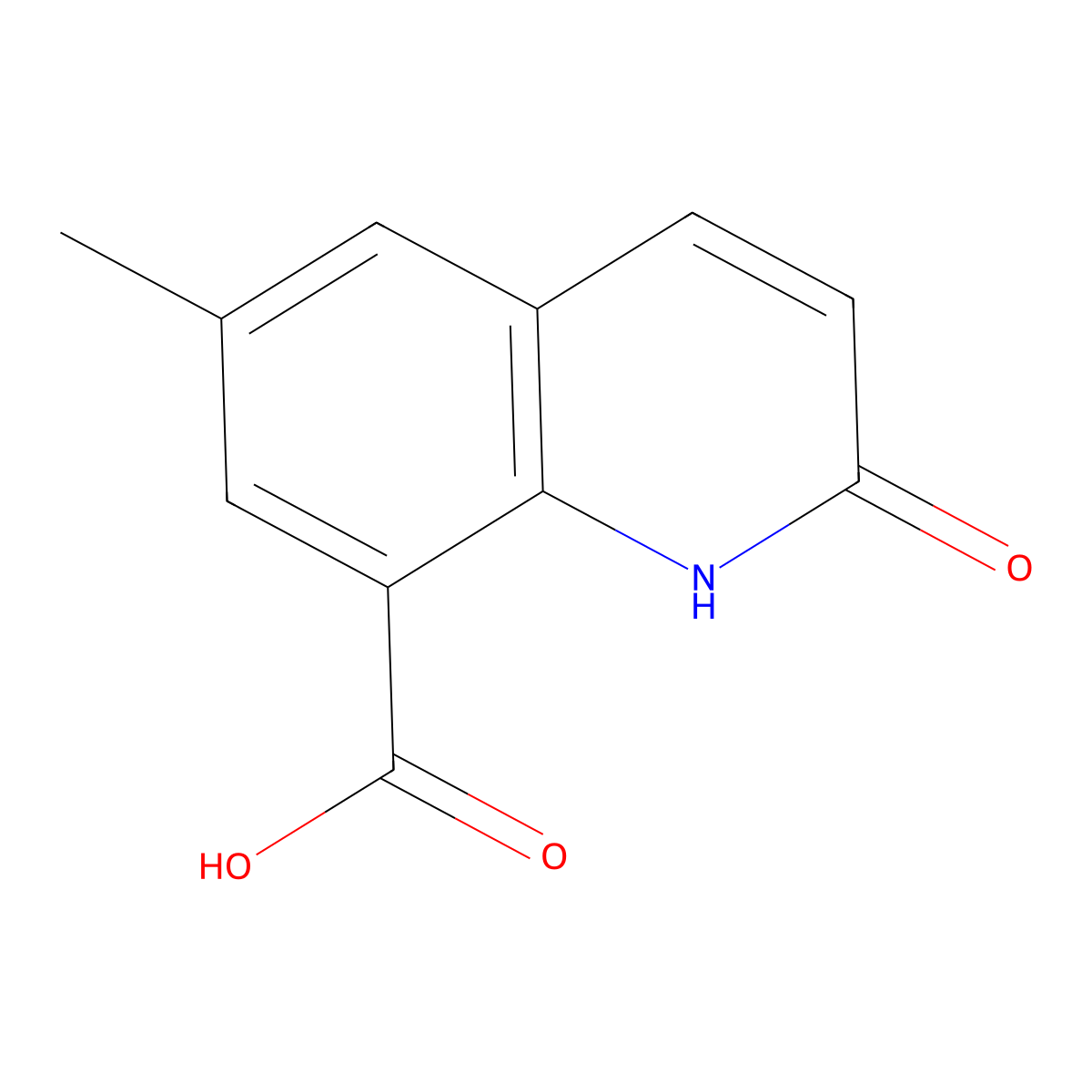 2-Hydroxy-6-methylquinoline-8-carboxylic acid molecular structure, CAS 1824542-22-4