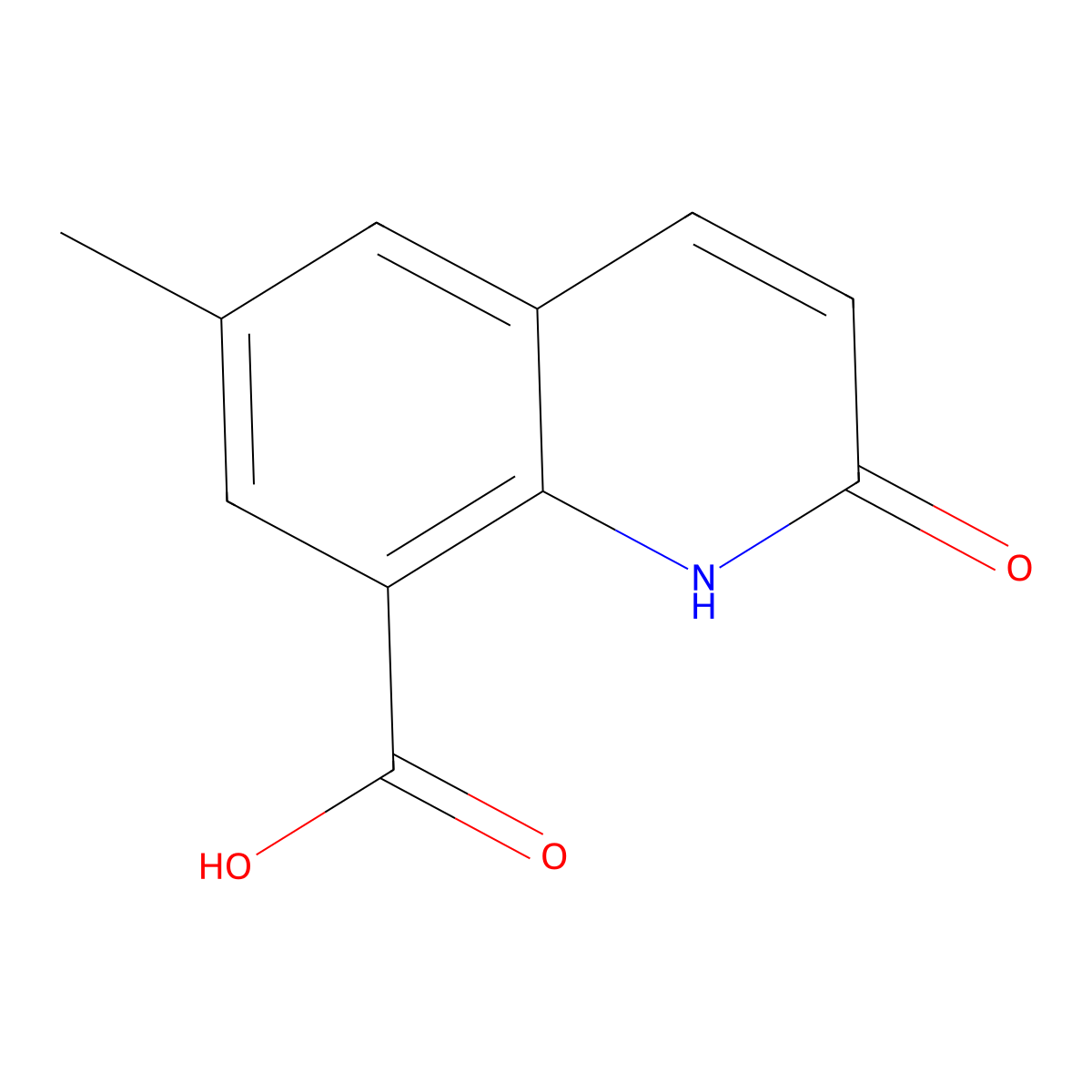 2-Hydroxy-6-methylquinoline-8-carboxylic acid molecular structure, CAS 1824542-22-4