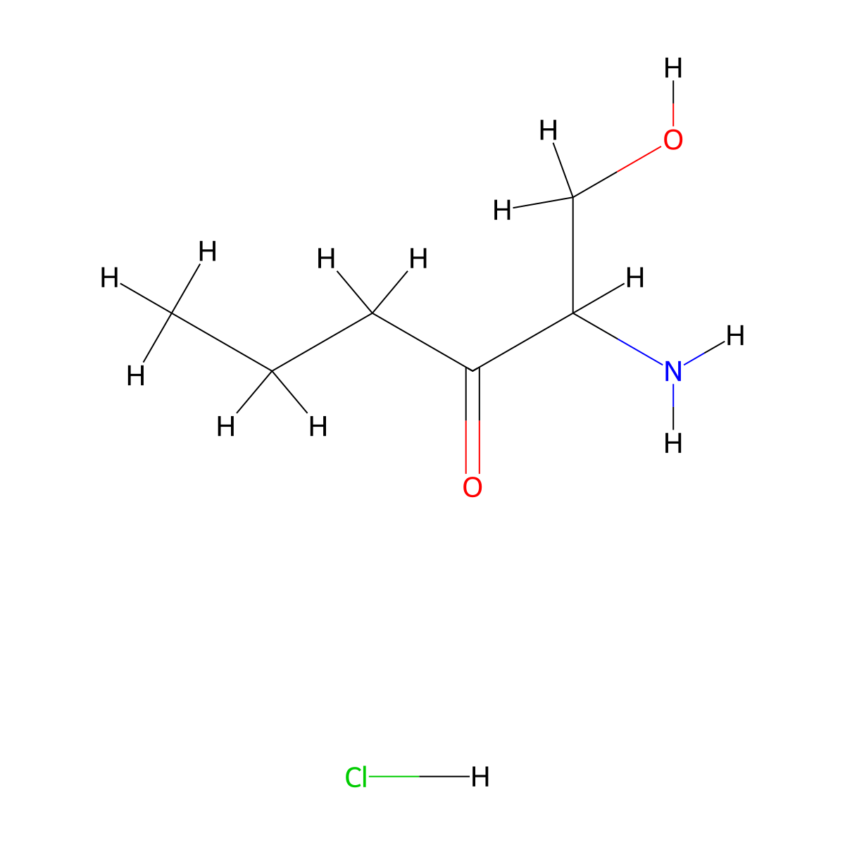 2-Amino-1-hydroxy-3-hexanone,monohydrochloride molecular structure, CAS 1824544-52-6