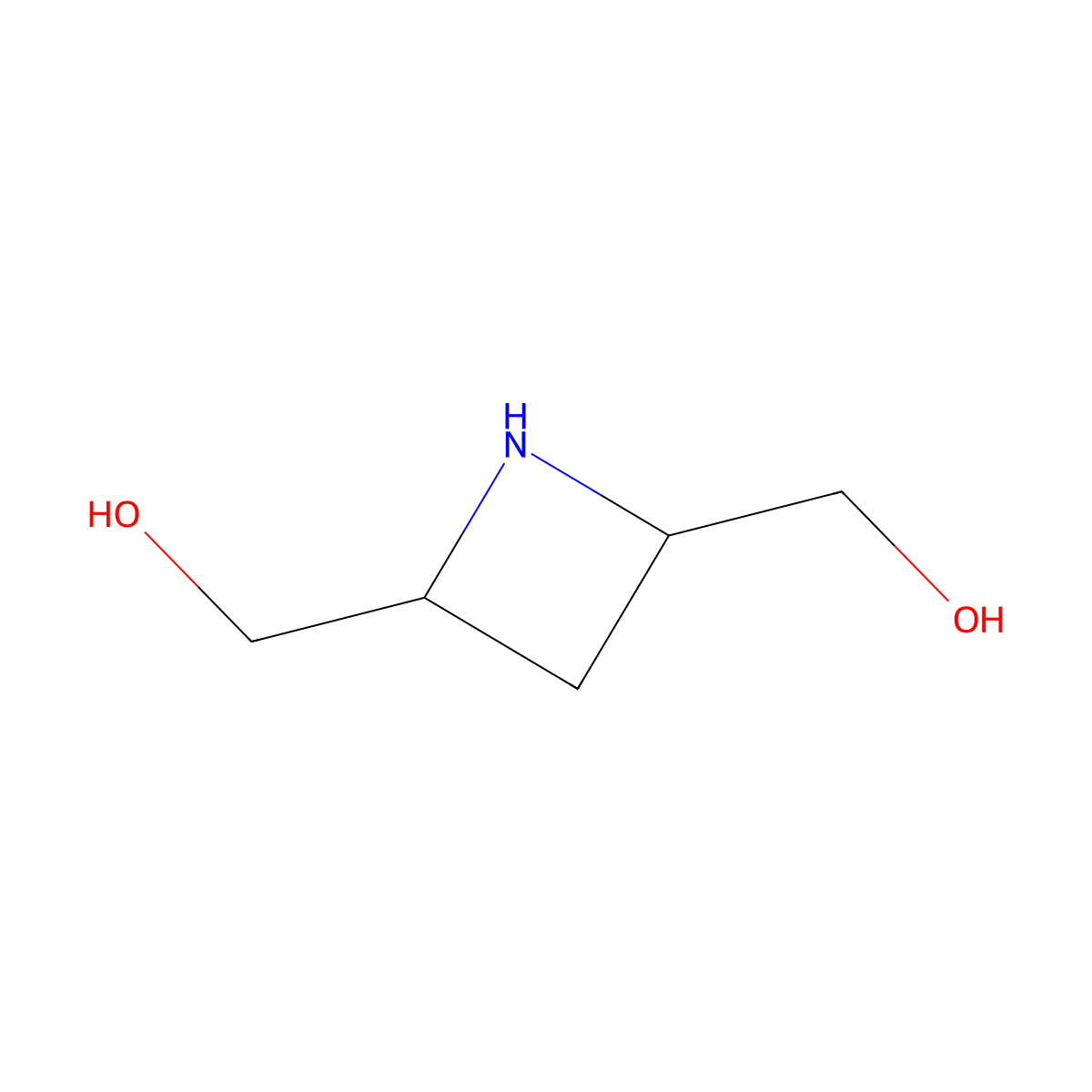 Azetidine-2,4-diyldimethanol molecular structure, CAS 1824545-33-6