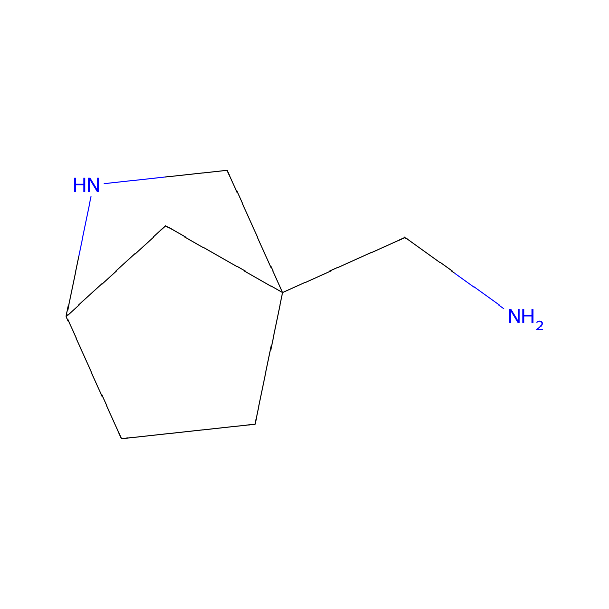 {2-Azabicyclo[2.2.1]heptan-4-yl}methanamine molecular structure, CAS 1824546-74-8
