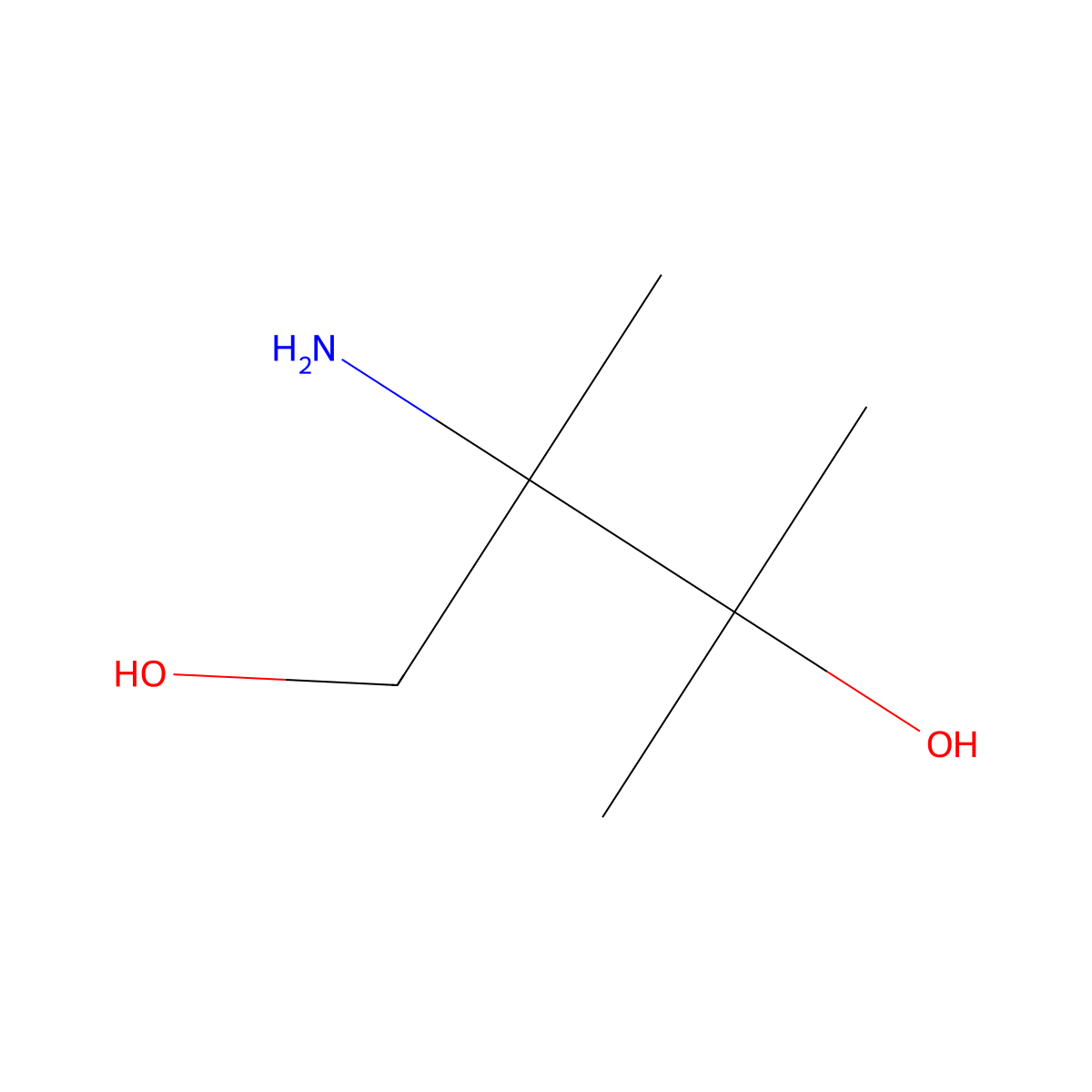 2-Amino-2,3-dimethylbutane-1,3-diol molecular structure, CAS 1824548-92-6