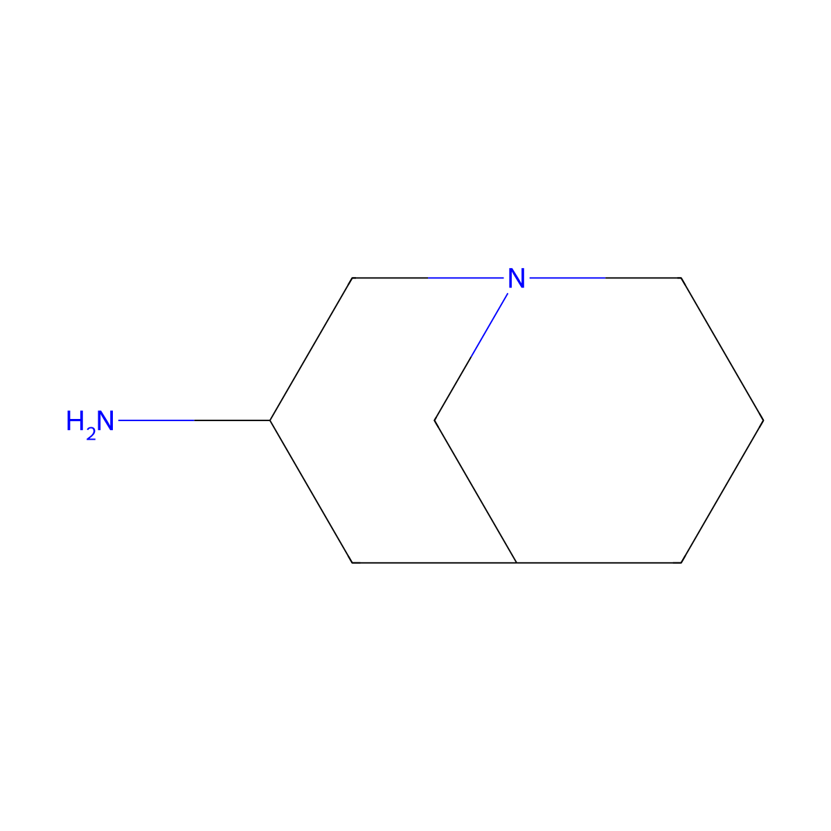 1-Azabicyclo[3.3.1]nonan-3-amine molecular structure, CAS 1824549-68-9