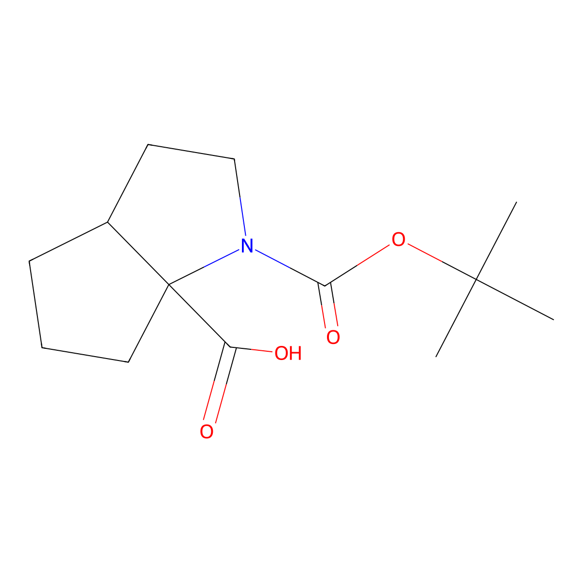 1-[(Tert-butoxy)carbonyl]-octahydrocyclopenta[b]pyrrole-6a-carboxylicacid molecular structure, CAS 1824558-25-9