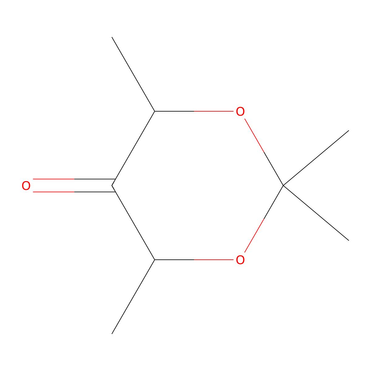 2,2,4,6-Tetramethyl-1,3-dioxan-5-one molecular structure, CAS 1824560-60-2