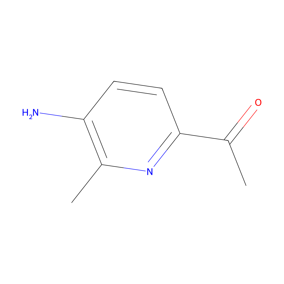 1-(5-Amino-6-methyl-2-pyridinyl)ethanone molecular structure, CAS 1824568-80-0