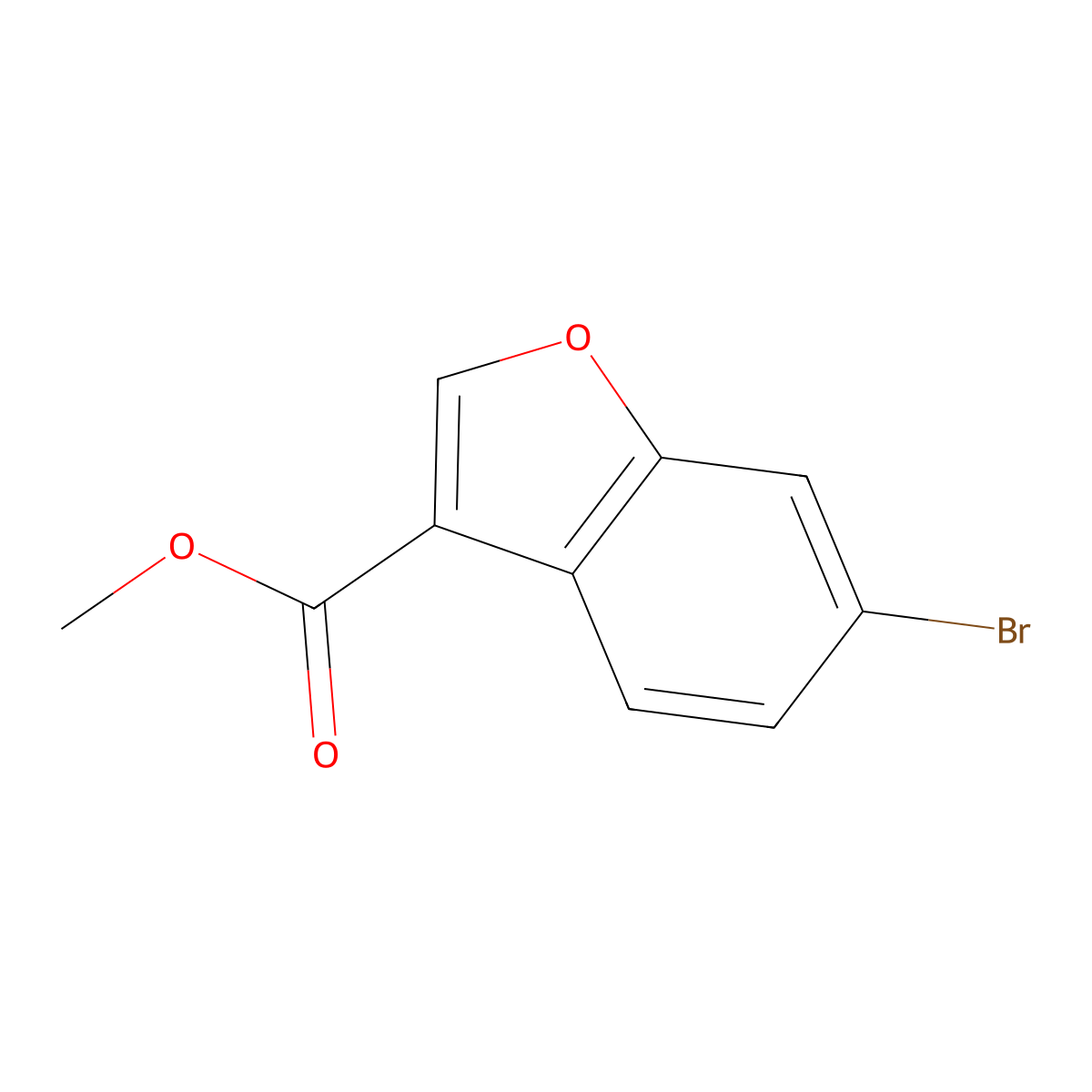 Methyl 6-bromobenzofuran-3-carboxylate molecular structure, CAS 1824577-09-4