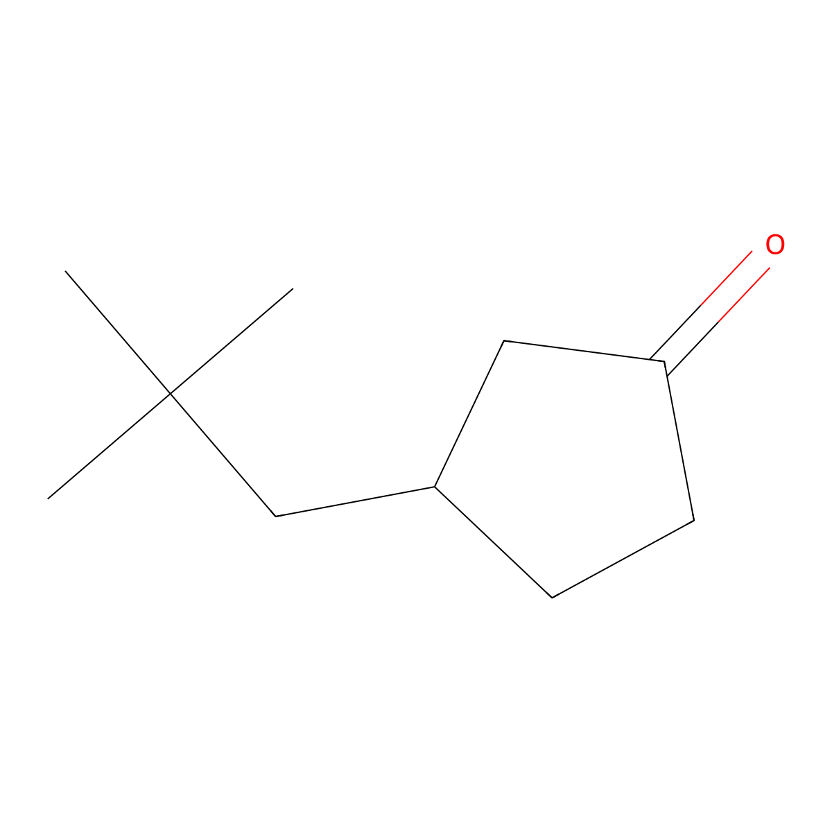 3-(2,2-Dimethylpropyl)cyclopentan-1-one molecular structure, CAS 1824580-49-5