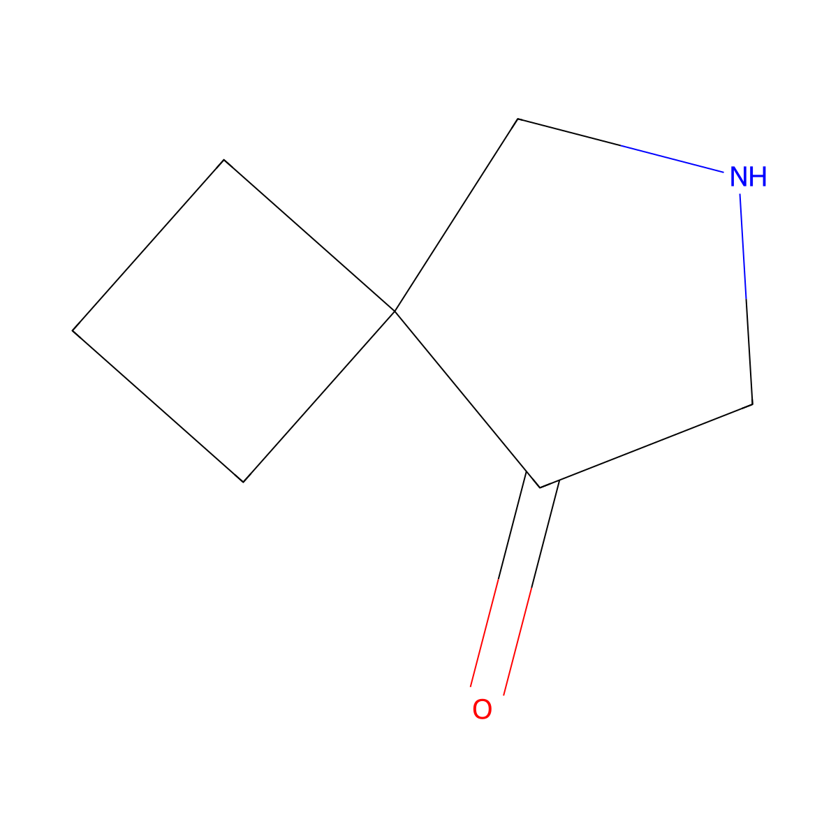 6-Azaspiro[3.4]octan-8-one molecular structure, CAS 1824584-48-6