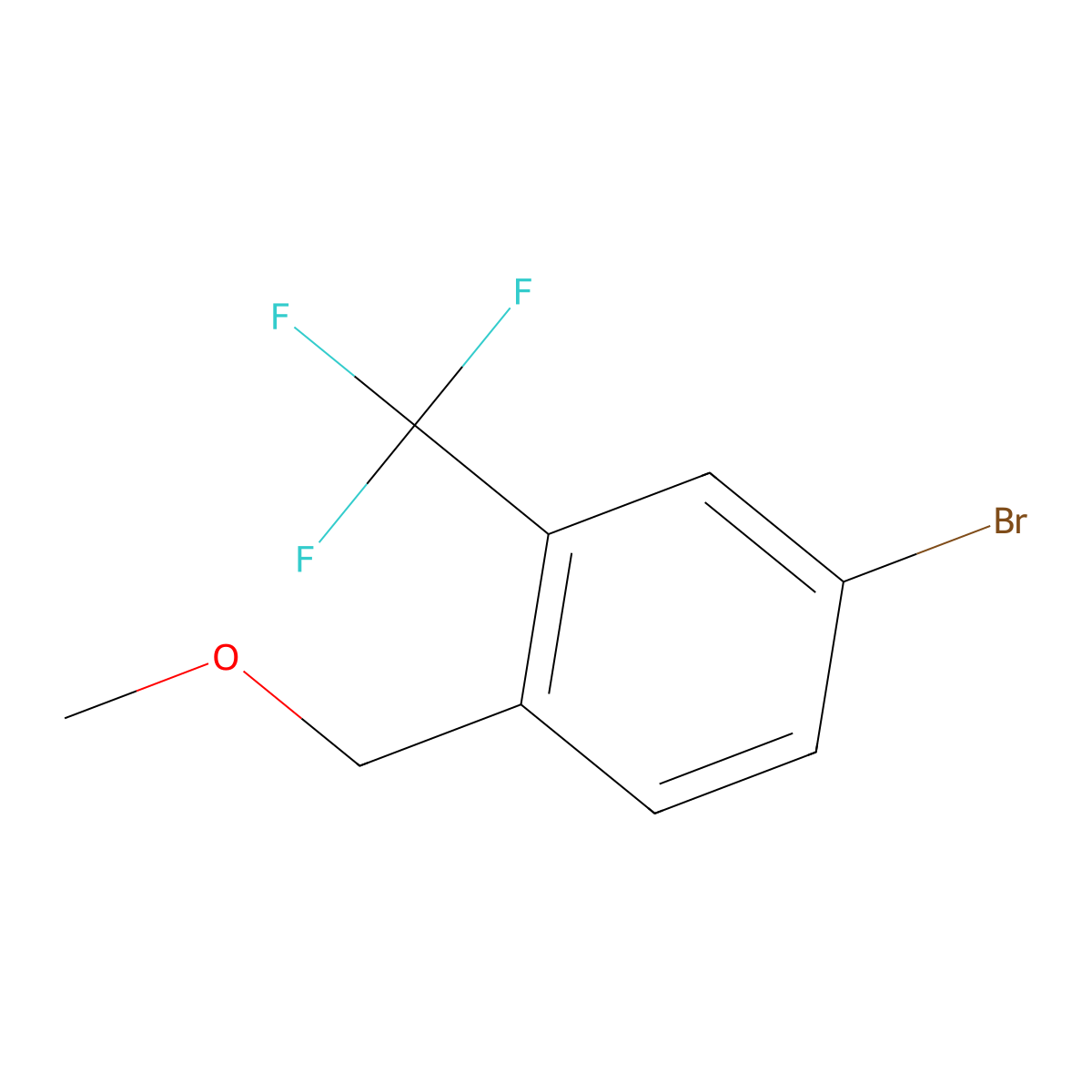 4-Bromo-1-(methoxymethyl)-2-(trifluoromethyl)benzene molecular structure, CAS 1824586-43-7