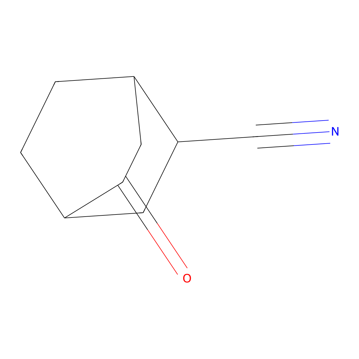 5-Oxobicyclo[2.2.2]octane-2-carbonitrile molecular structure, CAS 1824592-18-8