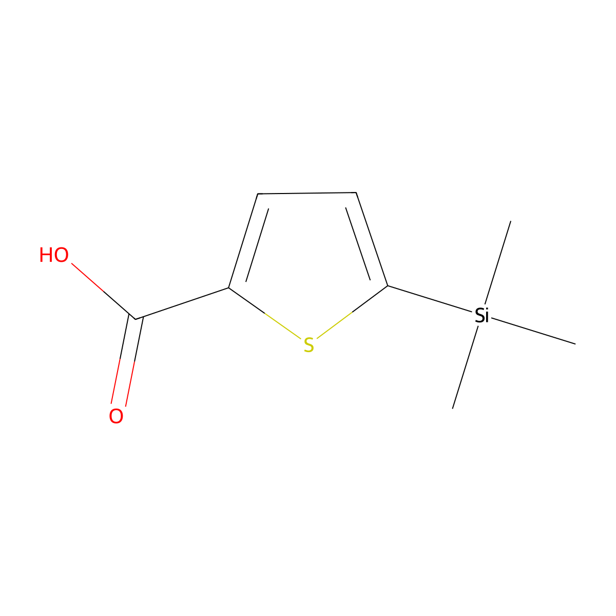 5-(Trimethylsilyl)thiophene-2-carboxylic acid molecular structure, CAS 18246-23-6