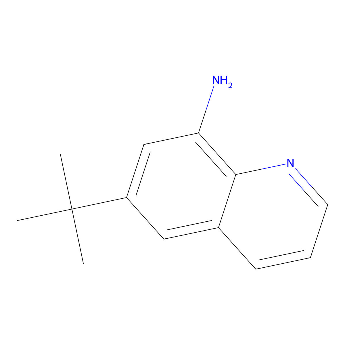 6-Tert-butylquinolin-8-amine molecular structure, CAS 1824602-21-2