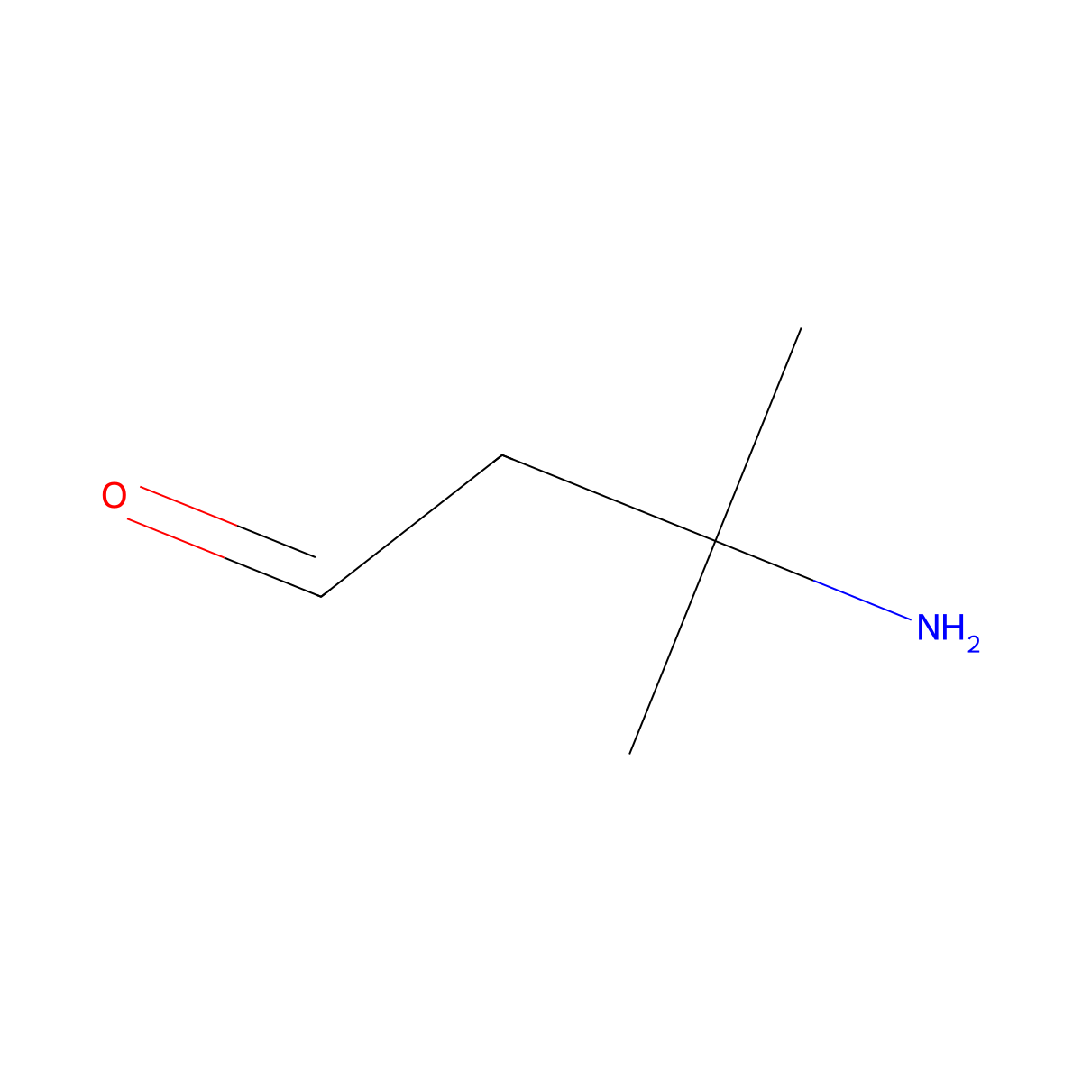 3-Amino-3-methylbutanal molecular structure, CAS 1824608-84-5