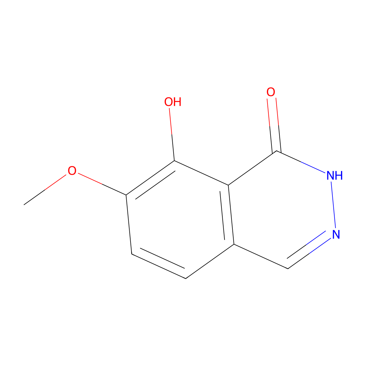 8-Hydroxy-7-methoxy-1,2-dihydrophthalazin-1-one molecular structure, CAS 1824624-50-1